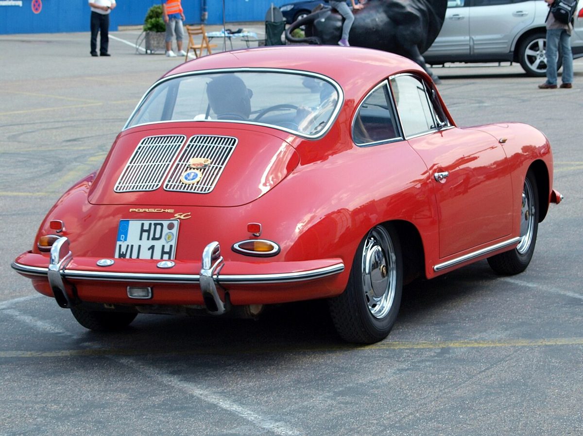 Red Porsche 356 C Coupe